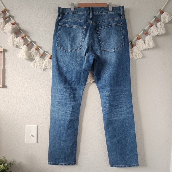 J. Crew Straight Fit Flex Jeans Blue Spruce Stretchy Comforg Casual W33 x L30 - Picture 3 of 10